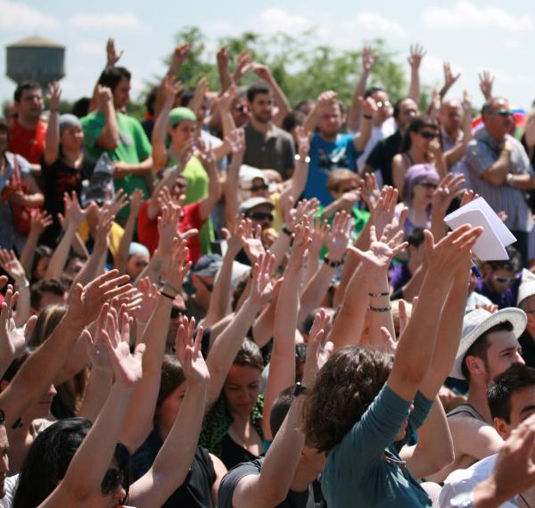Primera asamblea 15m en Getafe