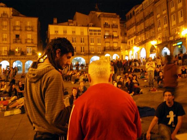 Acampada en Día-Noche de Reflexión. Ourense