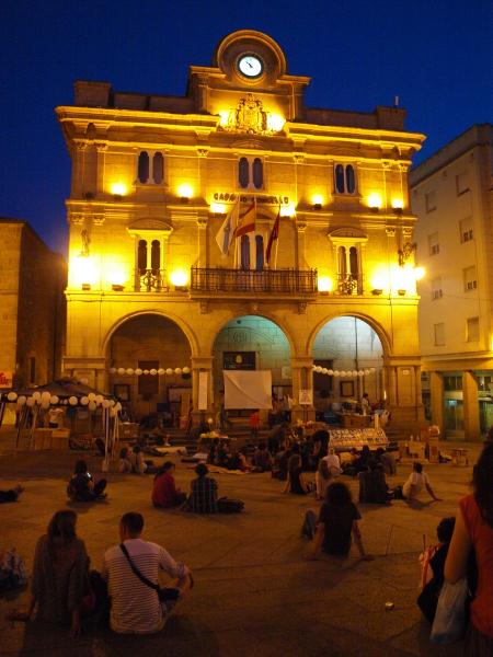 Acampada en Día-Noche de Reflexión. Ourense